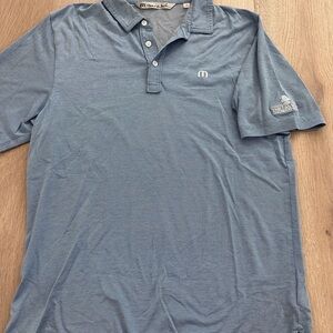 Travis Mathew Blue Performance Polo Medium